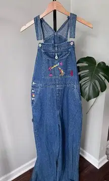 Vintage 90s Tweety  Denim Cartoon Overalls