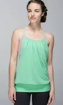 Lululemon No Limits Tank‎ Opal Wee Are From Space Neon Pink size 4 Womens