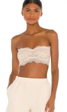 Free People Lacey Looks Bandeau in Nude Size S NWT