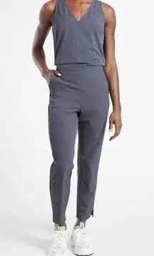 Athleta NWT  Brooklyn  Jumpsuit Blue Color Size 14P