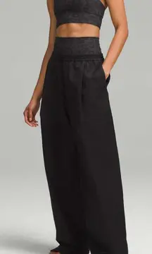 Lululemon LAB Jacquard Wide-Leg Pant 31" Leopardo Jacquard Black NEW Sz 14 $168