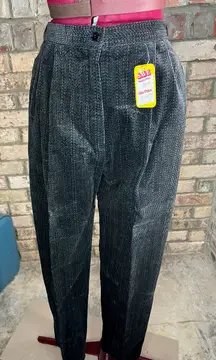 Pants corduroy pleat front brown red green NWT