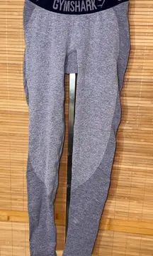 Gymshark Dry Flex Leggings Seamless Gray Stretch Womens Small XS
