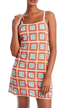 Willow and Wind‎ Crochet Sundress Cotton Blend Women’s S White Blue Pink - NWT
