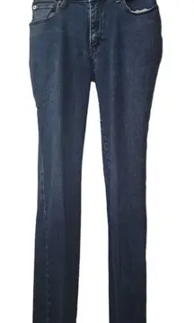 Pure Diva Denim Jeans Bootcut Dark Wash Embroidered Pockets Classic‎ Style