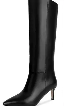 wetkiss Black Boots for Women Black Knee High Boots 8