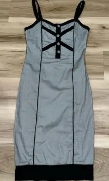 Living Dead Souls White Black Pinup Midi Dress Women’s Small