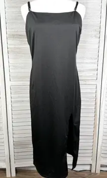 BLUSH MARK "Party Girl" Sleeveless Black Midi Dress-Large