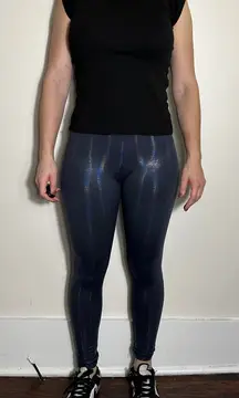 Offline Blue Sparkly Full Length Leggings Size Medium