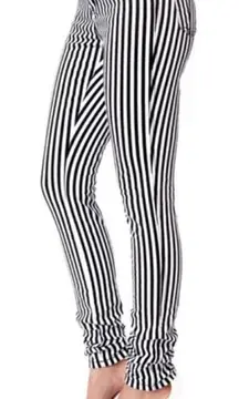 005 Daang Goodman Tripp NYC black white striped skinny denim jean size 25