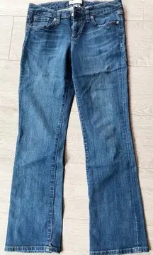 Macy’s Blue Dark Denim Straight Leg Jeans