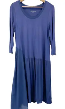 Soft Surroundings Womens Dress M Asymmetrical En Pointe Flowy Boho Lagom Minimal