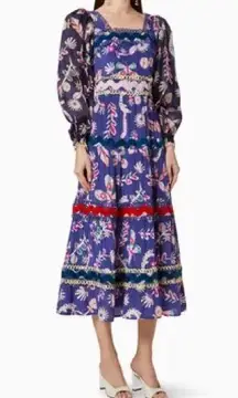 CeliaB Barbara Floral Crepe Dress Size L