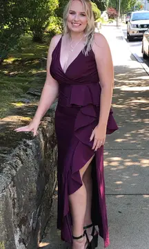 Fashion Nova Dark Purple Gown