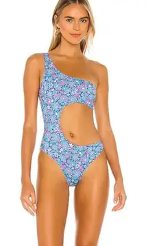 Frankie’s Bikini Cash One Shoulder One Piece Swimsuit Sz. S