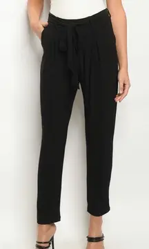 Black Tie Pants L 