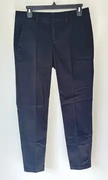 Vince Black Straight Leg Cotton Dress Pant Trouser Slack Business Office Career