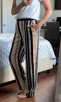 NWT⭐️Chelsea28 Pull On Stripped Pants Flowy, Fun and Comfy.‎