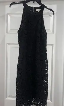 Umgee  USA black crotchet lace dress. size L.