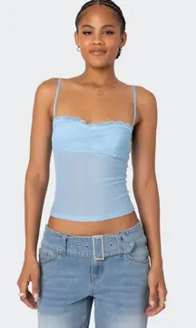 Edikted Elina Sheer Mesh Bra Top