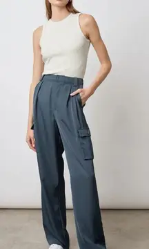NWT RAILS Harlow Trouser Cargo Pants in Deep Sea Size 6