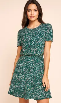 Caroll Paris Floral Top & Skirt Set spring formal classic designer luxury summer