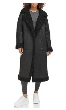 Levi's Women's Faux Shearling Long Coat/ XL NWT