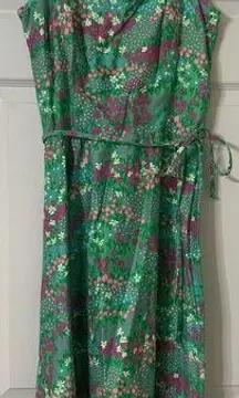 Vintage Malia 70’s Beautiful Floral Dress Great Colors Size 10 (F19)