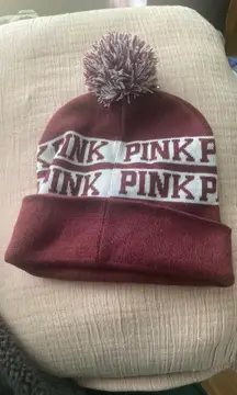 PINK Victoria’s Secret Pompom Beanie