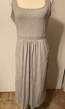 Daily Ritual Gray casual drawstring dress size M