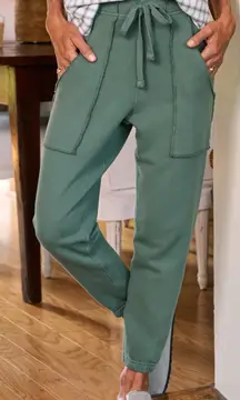 Frank & Eileen EAMON Joggers Rosemary Color Triple Fleece Size LG Missing Draw