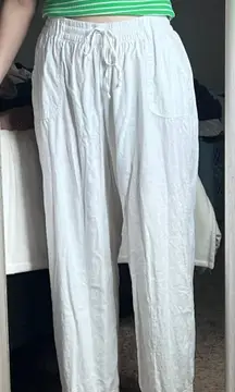 White Linen Pants