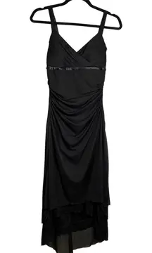 Vintage Ruby Rox Black Babydoll Midi Dress Size M Y2K Fairy Grunge Goth Cocktail