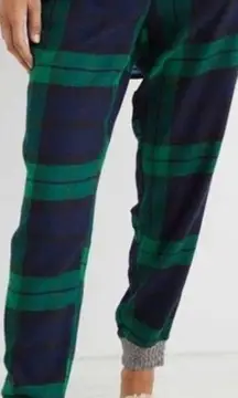 Aerie Plaid Green Flannel Jogger PJ Pant- Size XS