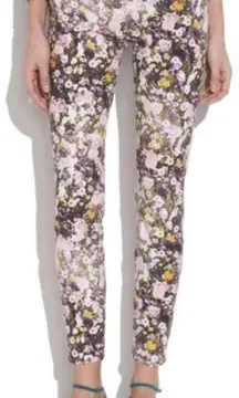 Madewell Floral multi color Skinny Jeans sz 28.