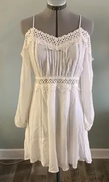 **White Off Shoulder Dress