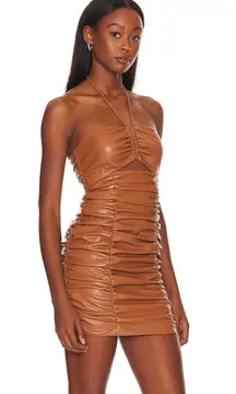 Lovers & Friends Faux Leather Nikki Mini Dress