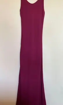 women’s Boho Babe summer maxi dress in Bordeaux size XS extra small