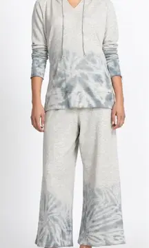 CALME Johnny Was Mihu Wide Leg Pant Dark Gray‎ Elastic Waist Casual Size XS New