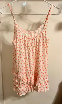 FINAL PRICE Oscar de la Renta Women's White and Pink Top