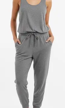 Alternative Grey Jersey Tank Jumpsuit Lounge Athleisure Size L