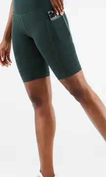 Dark Pine High Rise Shorts