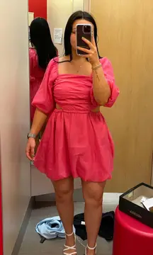 Pink Flowy Dress