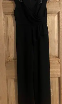Adrianna Papell womens  jumpsuit black‎ size 2P