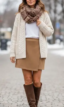 SCOOP Classic Tan Women's Skirt Size XL