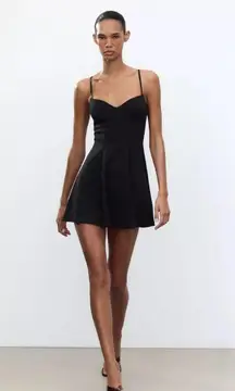 Zara sweetheart neckline mini dress