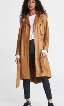 Rag and Bone  beige classic leather trench