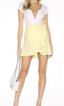 Free People Mini Skirt -  Lemon Gelato