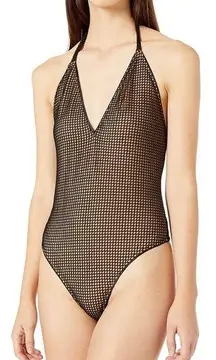 NWTCosmopolitan X Dress the Population Bridgette
Fishnet Black/Nude Bodysuit XS