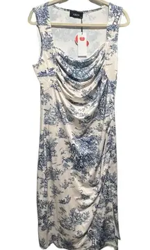 Cider  TOILE DE JOUY RUCHED SPLIT MAXI
DRESS CURVE & PLUS, New with Tags